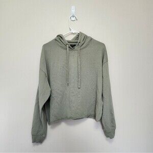 Buffalo David Bitton Seafoam Green Crop Hoodie M